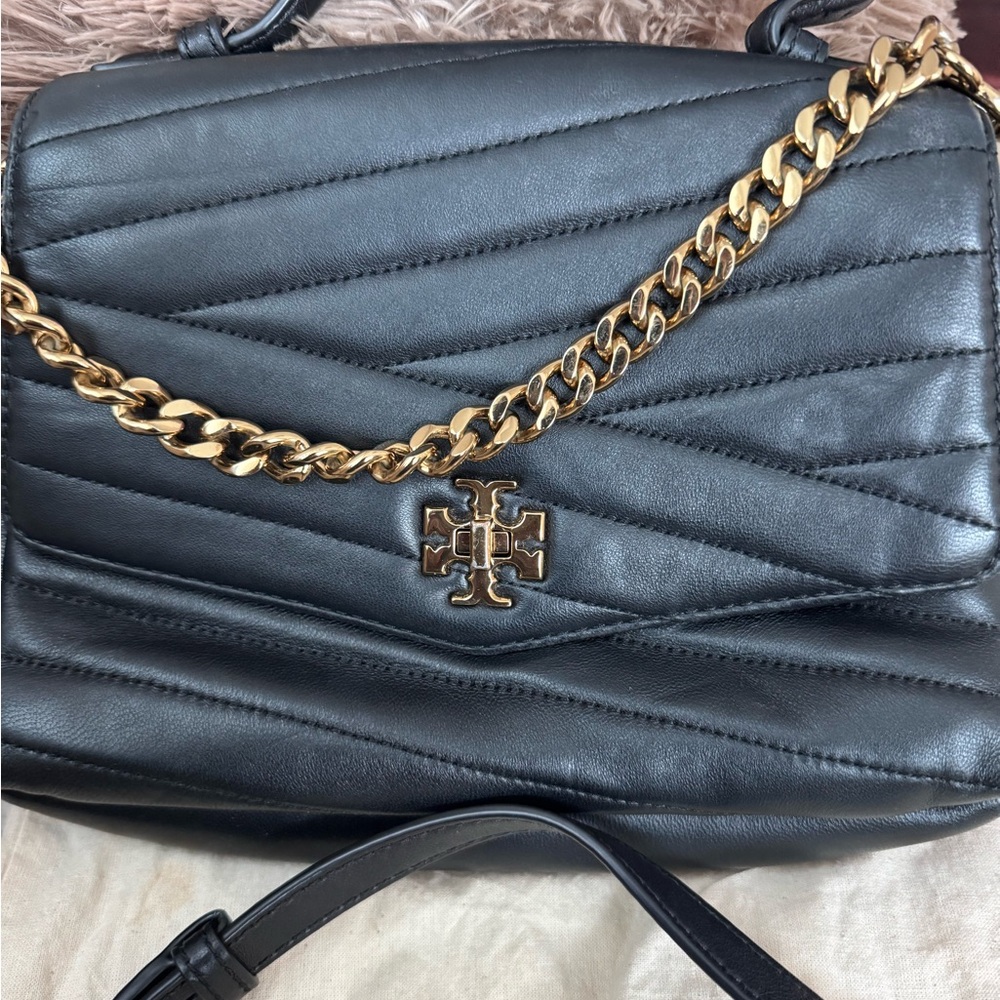 Tory Burch Kira Chevron Top Handle Satchel Crossbody Bag